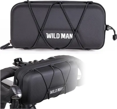 Produktbild von Wild Man | Fahrradtasche Lenkertasche - Wasserdicht - Mit Tragegurt und Schutzüberzug - Praktisch und Robust