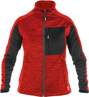 Produktbild von DASSY® Convex Women Midlayer-Jacke für Damen ROT/SCHWARZ Gr.XS Länge: STANDARD