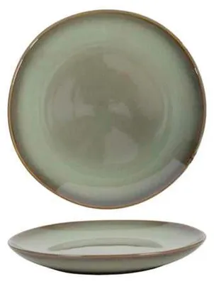 Imagen del producto de Cookinglife: Platos para el desayuno/postre, colección Sabi, color verde, diámetro 21 cm, juego de 6 unidades