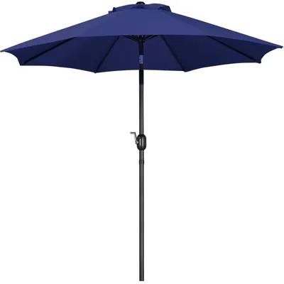 Produktbild von Sonnenschirm Gartenschirm Terrassenschirm - 261 x 240 cm - Kurbelmechanismus - Verstellbare Neigung - Für Terrasse, Pool und Strand