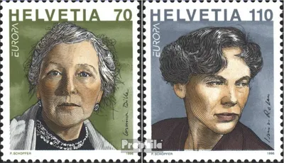 Produktbild von Briefmarken Schweiz 1996 Mi 1581-1582 (kompl.Ausgabe) postfrisch Berühmte Frauen