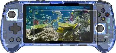 Image de Console de jeux portable, écran AMOLED de 5,48 pouces, système Android 13, TR bleue, console de jeux seule
