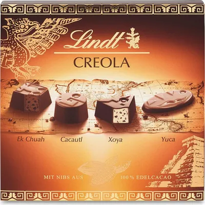 Produktbild von Lindt Creola Pralinen mit gerösteten Splittern aus Kakaobohne 165g