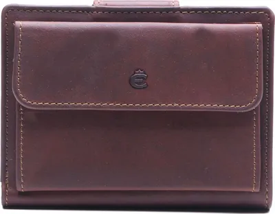 Image de Esquire Cuir porte-monnaie Dallas Wallet Vertical Brown brun