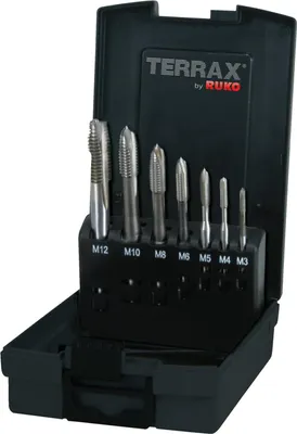 Produktbild von RUKO Maschinengewindebohrer-Satz in Kunststoffkassette für Durchgangsgewinde