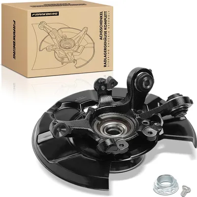 Imagen del producto de Frankberg, 1 unidad, carcasa del rodamiento de la rueda del semieje, completa, para el eje trasero derecho, compatible con BMW Serie 1, Serie 3, Cabrio, Coupé, Touring