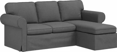 Produktbild von vidaXL Sofa Dunkelgrau 195 x 138 x 80 cm Stoff