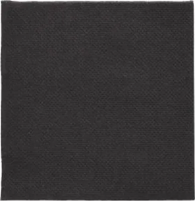 Produktbild von Servietten, 2-lagig "PUNTO" 1/4-Falz 20 cm x 20 cm schwarz mikrogeprägt