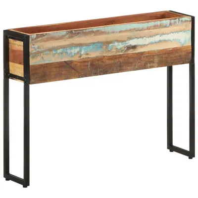 Image de The Living Store Bac à plantes 90x20x68 cm Bois massif recyclé