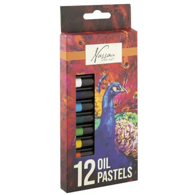 Produktbild von Craft Sensations Ölpastellkreiden Set 12 Farben – Hochpigmentierte Künstler Pastellstifte – Perfekt für Zeichnen, Malerei & kreative Kunstprojekte