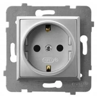 Produktbild von Ospel GP-1US/m/18, Silber, IP20, 16 A, 71 mm, 41 mm, 71 mm