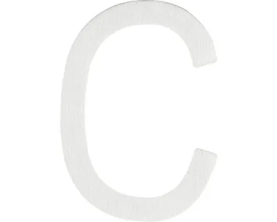 Produktbild von Hausnummer Buchstabe Intersteel C 100 mm Edelstahl gebürstet