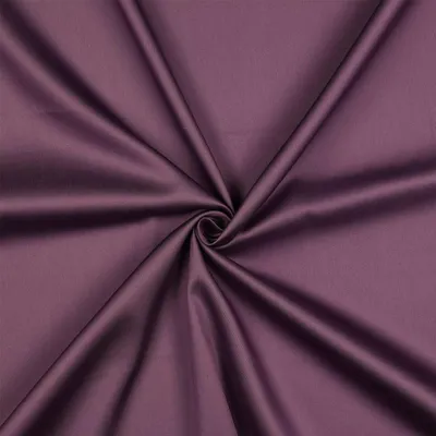 0,5m Baumwoll-Satin Baumwollstoff Satinstoff Meterware unifarben Oeko-Tex zertifiziert grauviolett
