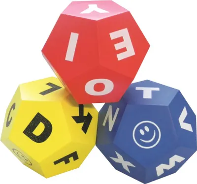 Produktbild von Spordas Lernwürfel Set - Alphabet lernen und spielen Würfel