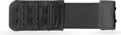 Produktbild von BH Verlängerung, flexible Erweiterung für BH's - Elastischer Bra Extender 2 Haken, Ösen - 9,5cm x 2,5cm ( Schwarz ) - BH-Verlängerer