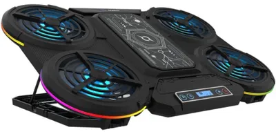 Produktbild von Gaming-Laptop-Kühlpad Leistungsstark LED RGB Schwarz 17 Zoll