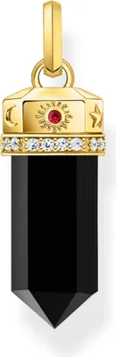 Image de Thomas Sabo - PE955-177-11 - Pendentifs - Femme - Argent 925 plaqué or jaune - Hexagon Onyx