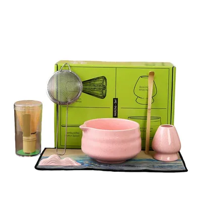 Produktbild von 7-teiliges Matcha-Mixer-Set, 1 Matcha-Mixer-Set, Matcha-Set, Matcha-Werkzeugtasche