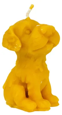 Obrázok produktu pre Sviečka "Šteňatko 2". Vyrobená zo 100% prírodného včelieho vosku