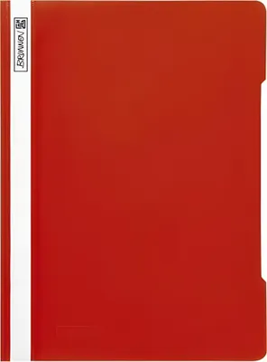 Produktbild von Brunnen Schnellhefter (A4, aus PVC, glasklares Deckblatt) rot