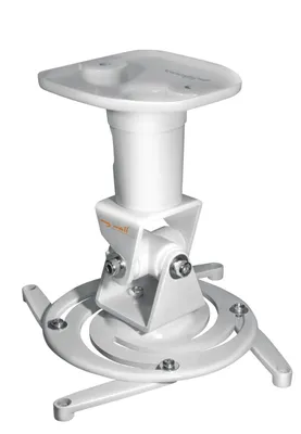 Produktbild von Deckenhalterung Beamerhalterung - 15 kg - 225 mm Deckenabstand - Weiß - Mit Kardangelenk