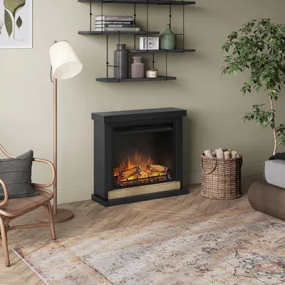 Produktbild von TAGU Hagen Elektrokamin schwarz mit 23 Zoll Powerflame Elektrischer Kamin, 1500