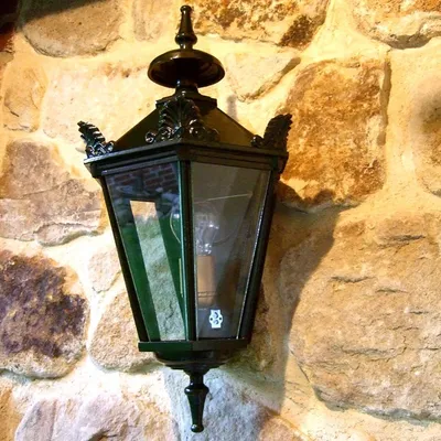 Produktbild von Wandlampe Alkmar, Außenleuchte, Terrassen-Beleuchtung im Landhausstil - H.69 cm