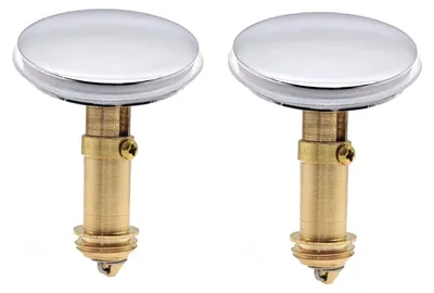 Image de 2 bouchons de vidage à ressort de 38 mm pour lavabo