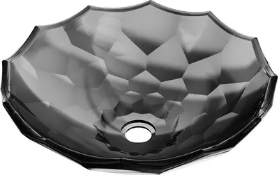 Produktbild von Mexen Inga Aufsatzwaschbecken aus Glas 44 x 44 cm, Schwarz - 24074470