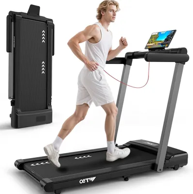 Productafbeelding van 3-In-1 Loopband - Hometrainer - Hardloopband - Wandelmachine - Fitnessapparaat - 12 km/u Snelheid