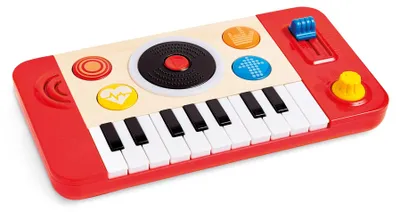 Produktbild von Hape DJ Mischpult - Elektronisches Kinder-Mix und Spin Studio mit Soundeffekten, Scratch-Funktion und Lichteffekten, Lernspielzeug zur Förderung
