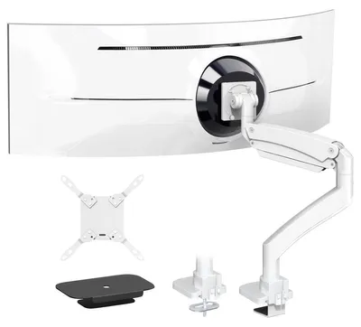 Obrázek produktu pro Držák monitoru na stůl - Plynová pružina - 17 až 57 palců - Do 27 kg - VESA 75 až 200 x 200 - Hliník
