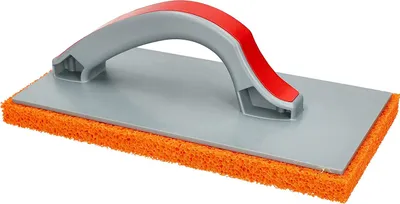 Immagine prodotto di KOTARBAU® Tavola di sfregamento in plastica 280 x 140 mm x 18 mm per la stuccatura con gomma spugna Tavola di stucco arancione