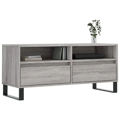 Produktbild von vidaXL TV Schrank Grau Sonoma 100x34,5x44,5 cm Holzwerkstoff - TV-Schrank - TV-Schränke - TV-Ständer - TV-Board