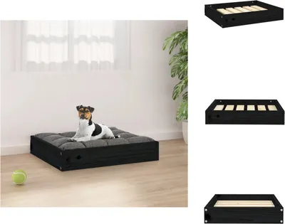Imagen del producto de vidaXL Cama para perros, color , 51,5 x 44 x 9 cm, madera maciza de pino - Camas para perros