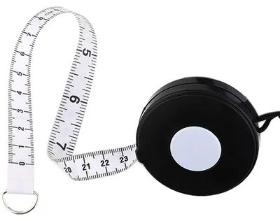 Imagen del producto de Cinta métrica flexible, de doble cara, de 205 cm de longitud, con graduación en centímetros e pulgadas, para costura