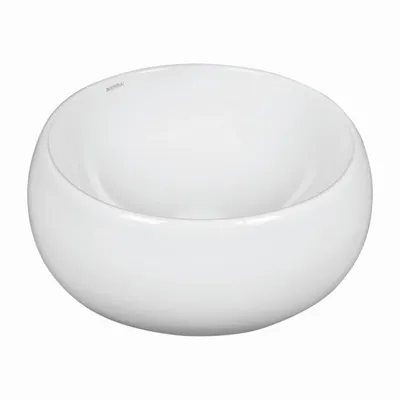 Produktbild von Kerra Keramik Waschbecken KR-802 weiß glänzend rund