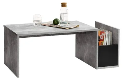 Produktbild von Couchtisch Bollnäs mit Ablagefach 90 x 45 x 35 cm in Betonoptik