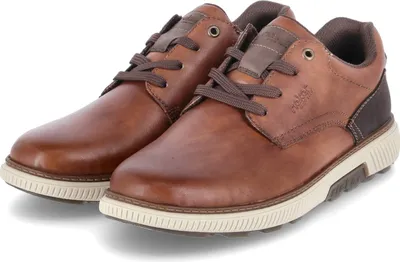 Produktbild von Rieker Herren Schnürschuhe/ sportliche Halbschuhe Braun GlattlederGröße:43