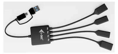 Image de I-TEC i-tec USB-C/USB-A Cable HUB 4 port (2x USB-C, 2x USB-A)