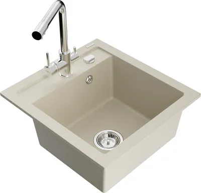 Produktbild von Mexen Vito 1-Becken-Granit-Spüle mit Mischbatterie Duero, Beige - 6503-69-671600-00