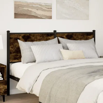 Produktbild von vidaXL Ersatz-Kopfteil Räuchereiche 150 cm Holzwerkstoff und Stahl