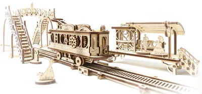 Produktbild von UGEARS 3D-Puzzle Tramline 284 Teile