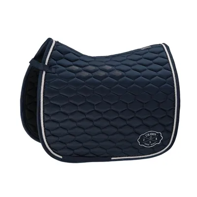 Produktbild von Eskadron Schabracke EMBLEM GLOSSY " Classic Sports " Farbe - navy Form - Pony-Dressur