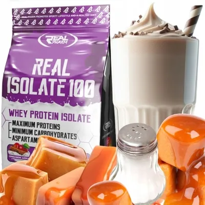 Obrázek produktu pro Protein Protein WPI strength Real Pharm KARMEL Real Isolate 100 - 1800g