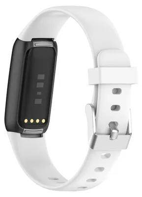 Produktbild von By Qubix passend für Fitbit Luxe - Sportarmband mit Schnalle - Maß: Small - Weiß