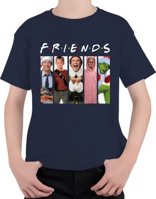 Produktbild von Friends Weihnachtsfilme Kevin Allein Zuhaus Griswold - Weihnachten Christmas Xmas Uni Kinder T-Shirt, Navy, 116