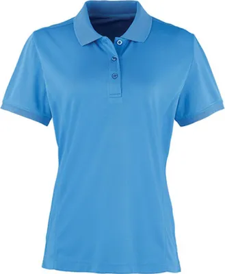 Produktbild von Premier Workwear PR616 | Damen Coolchecker Piqué Polo / ® - Farbe: Sapphire (ca. Pantone 300) - Größe: XXL