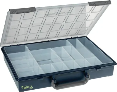 Produktbild von raaco Assorter 55 4x8-15, Polypropylen (PP), Blau, 338 mm, 261 mm, 57 mm, 860 g