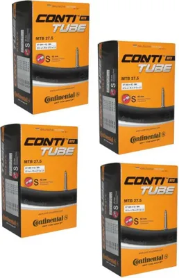 Produktbild von Continental 4er Set Conti Tube MTB 27.5" Fahrradschläuche, 27.5x1.75-2.40, Sc...